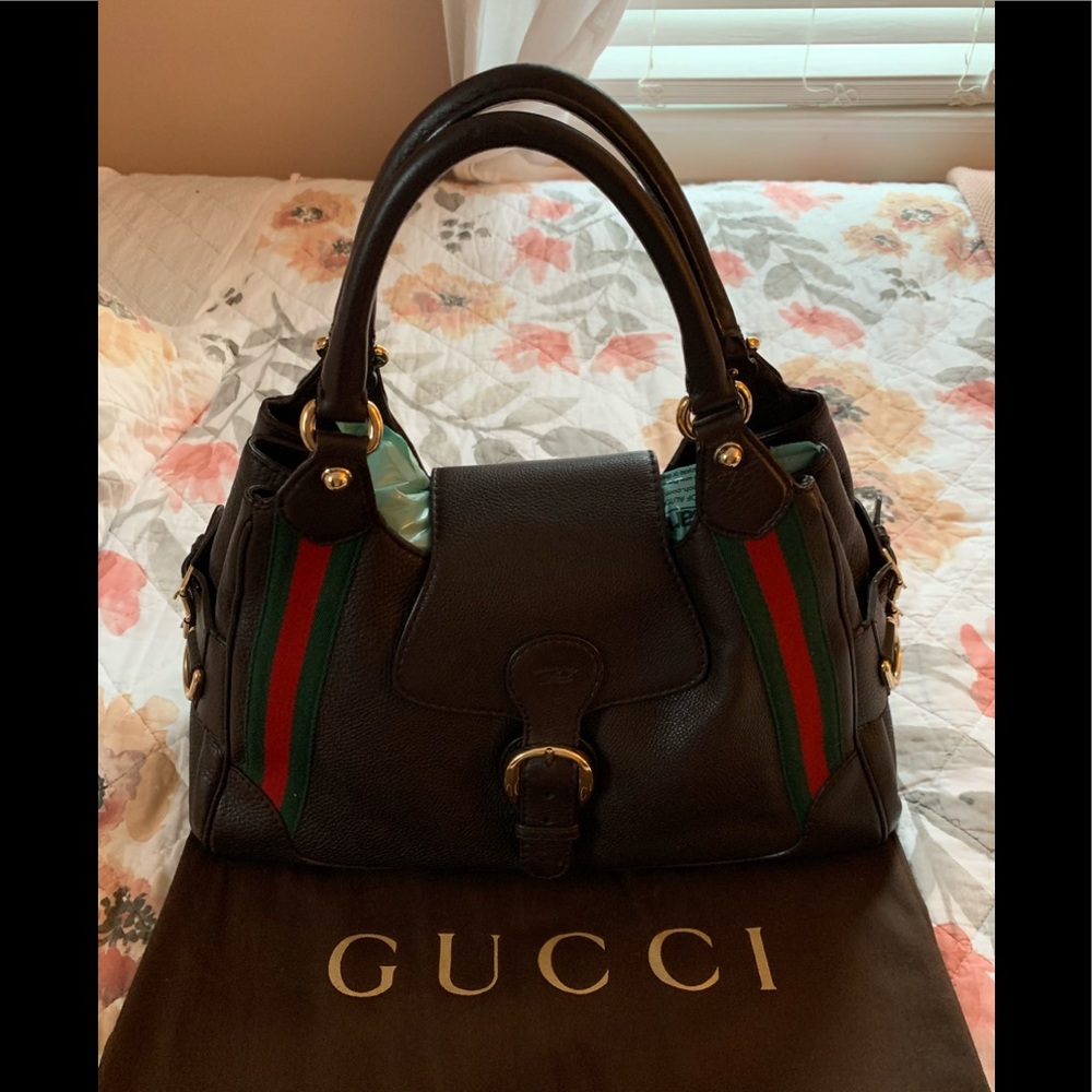 Gucci Heritage Web Shoulder Leather Medium